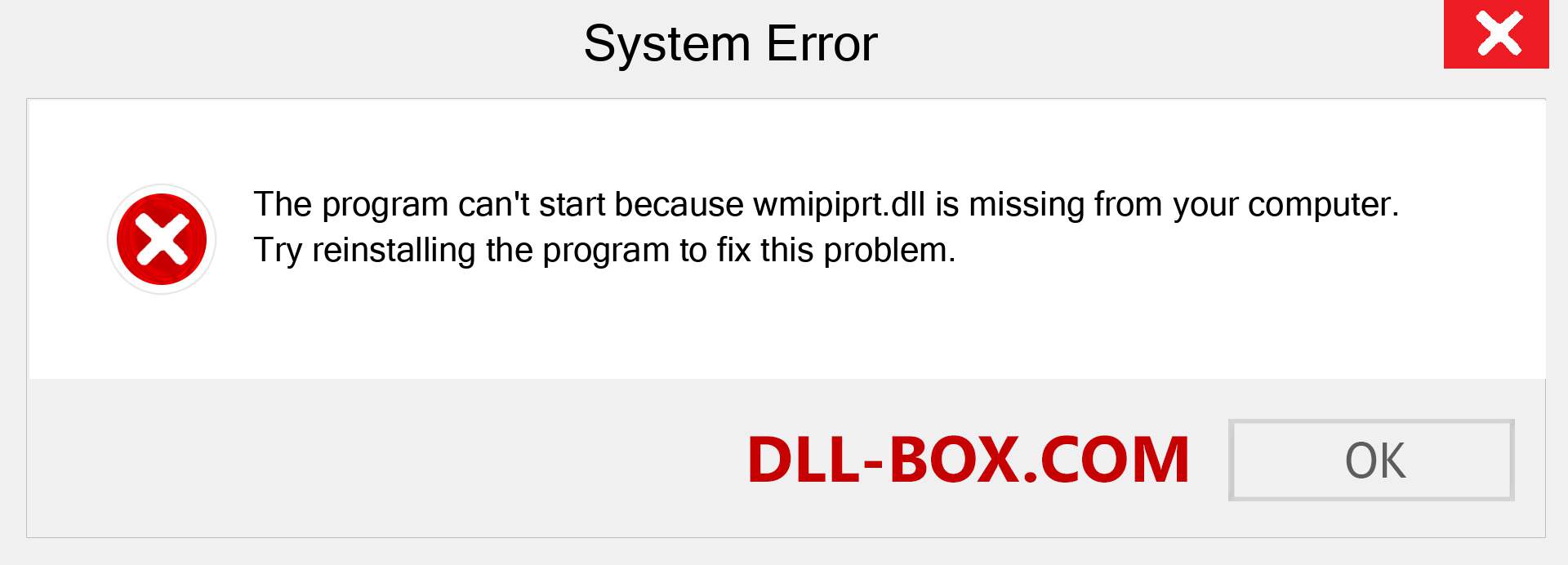  wmipiprt.dll file is missing?. Download for Windows 7, 8, 10 - Fix  wmipiprt dll Missing Error on Windows, photos, images
